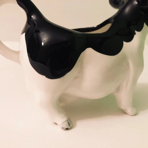 Vintage Otagiri Cow Creamer Black and White 5.5 Inch Long - Picture 12 of 16